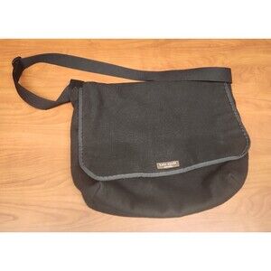 Kate Spade Vintage Black Fabric Large Messenger Bag
